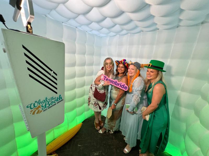 LED Inflatable photo booth hire for a Wedding