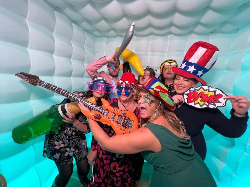 LED Inflatable photo booth hire for Birthday Party
